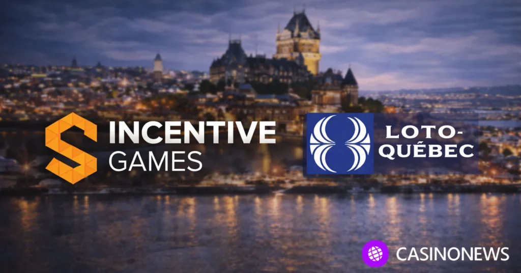 Incentive Games and Loto-Québec logos over Québec City skyline