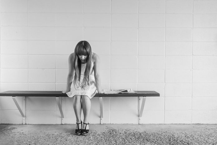 worried girl, woman, waiting