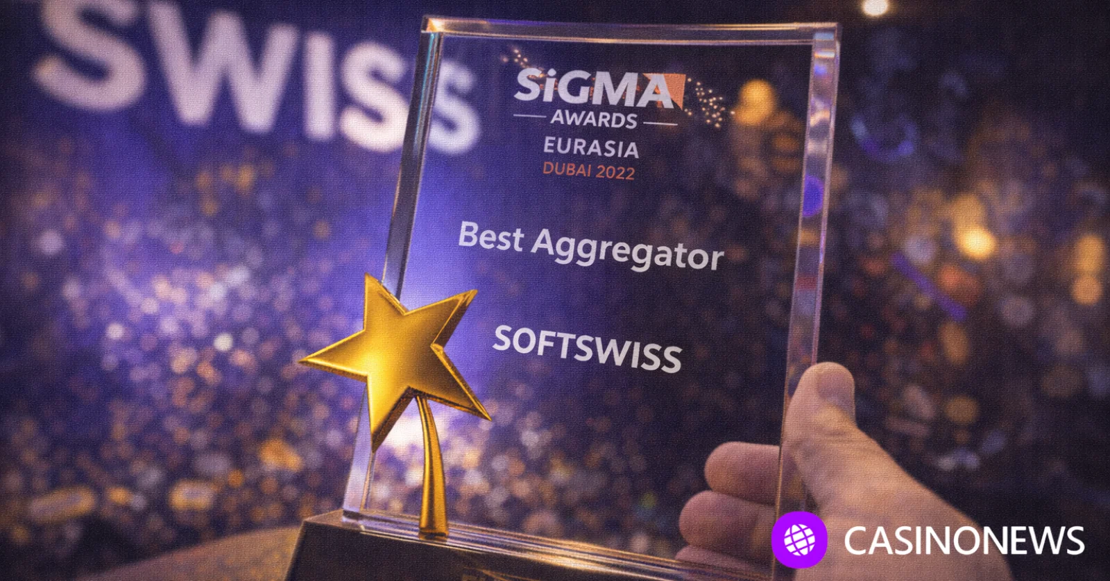SOFTSWISS Best Aggregator trophy at SiGMA Eurasia Awards