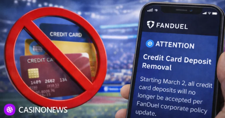 FanDuel credit card deposit removal notice over sports stadium