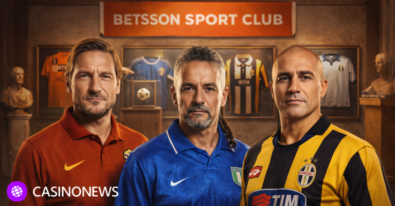 Italian football legends featured in Betsson Sport campaign set in museum-style football setting