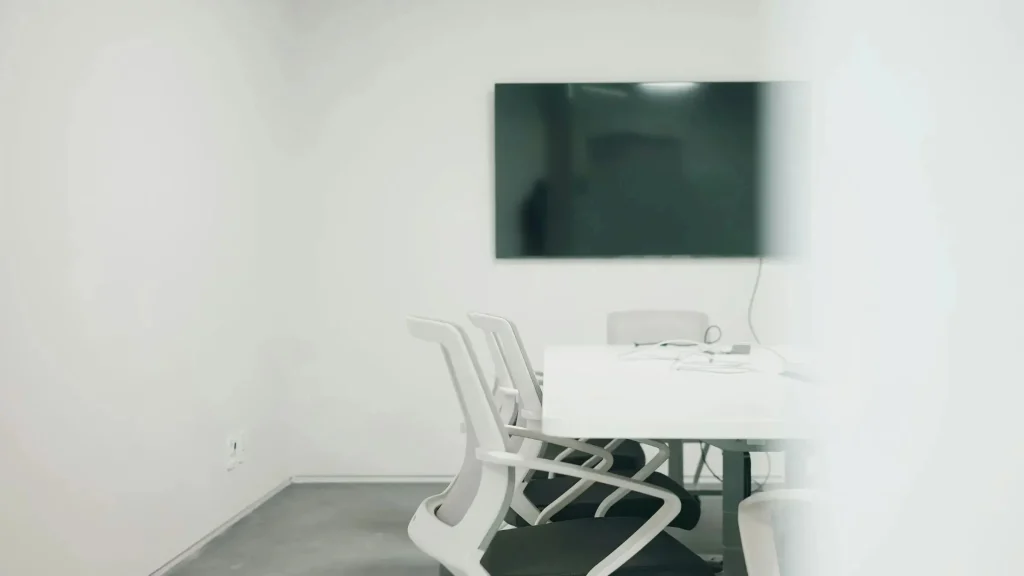 Corporate meeting room representing business negotiations and executive discussions in gaming industry