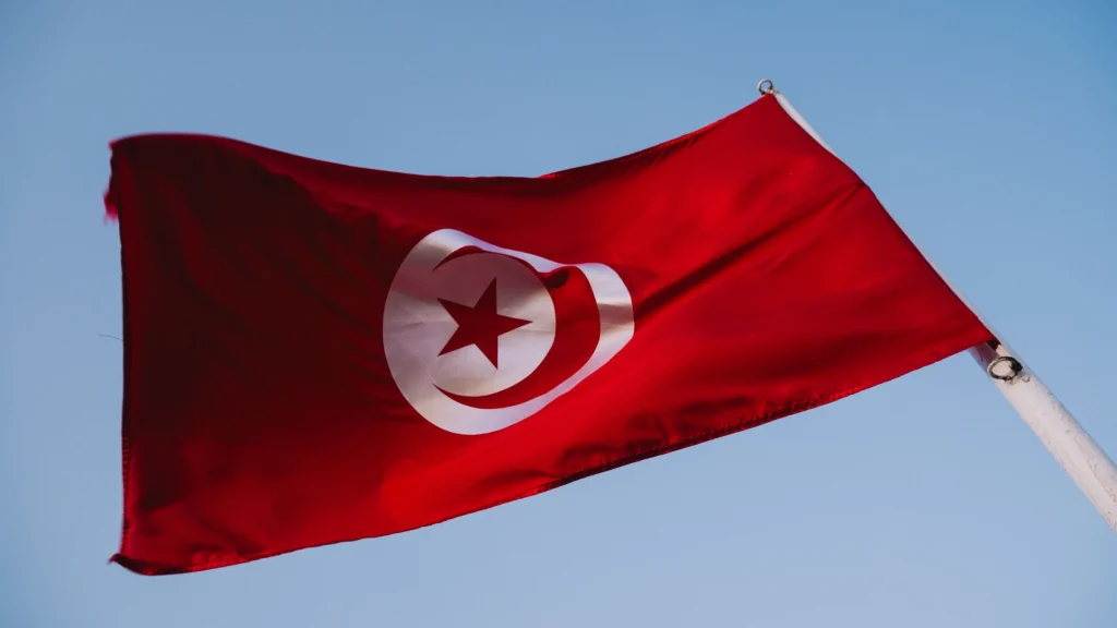 Tunisia national flag representing regulatory and gaming industry developments in North Africa