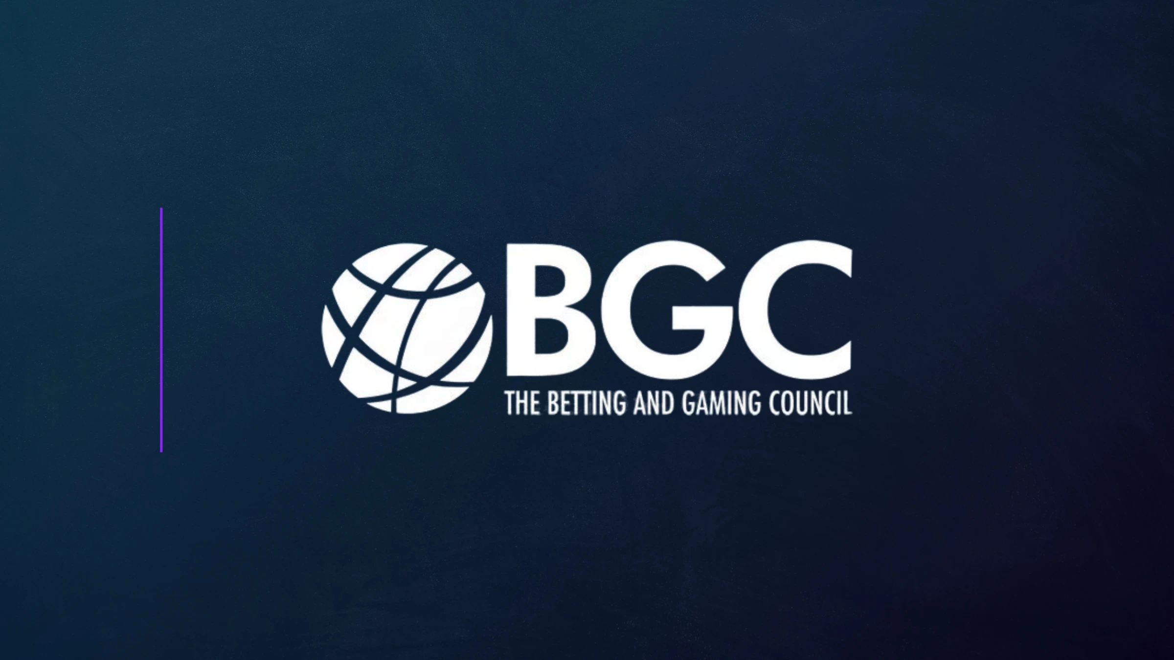 Betting and Gaming Council logo displayed on dark corporate background