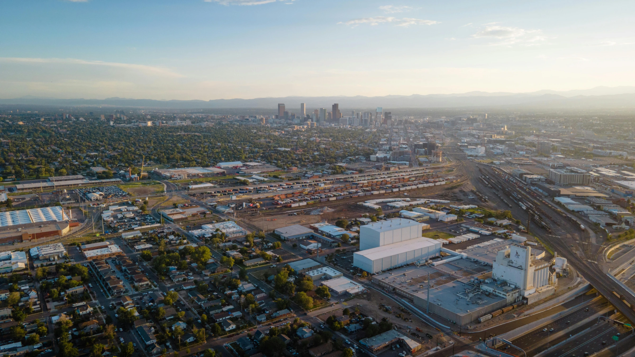 Aerial skyline view of Denver, Colorado, tied to new sports betting legislation