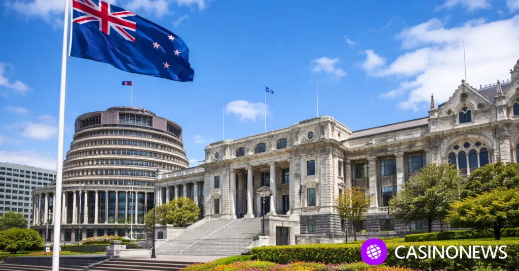 New Zealand Parliament Buildings in Wellington representing gambling regulation and licensing reform
