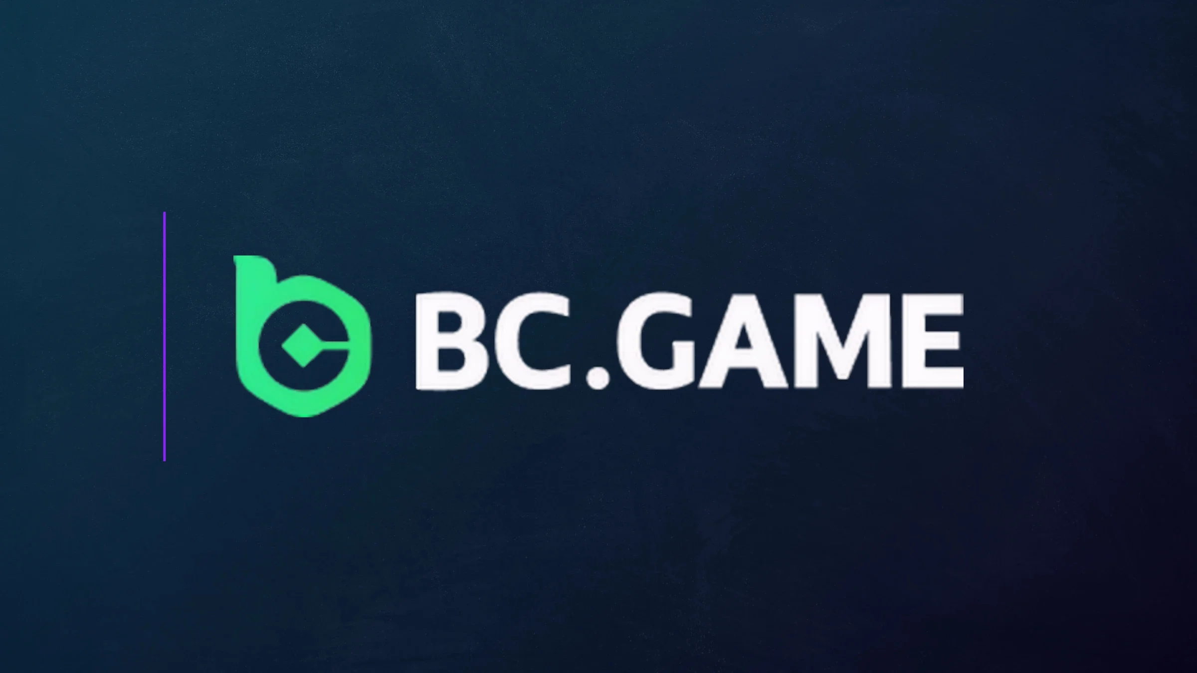 BC.GAME logo displayed on a dark blue branded background.