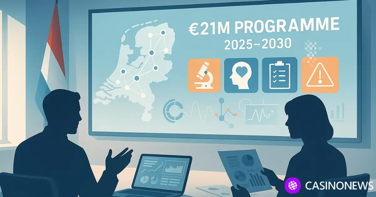 ZonMw and KSA announce €21 million national programme for gambling harm prevention in the Netherlands, focusing on research and early detection.