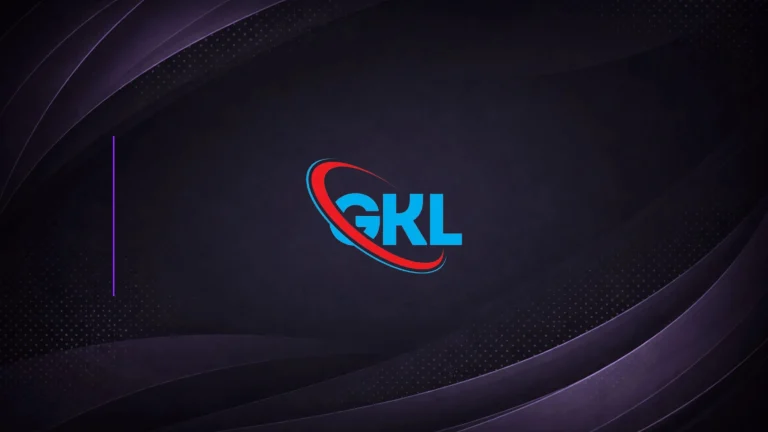 GKL company logo shown on corporate graphic background representing casino operations