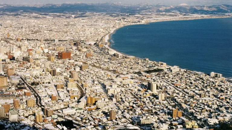 Aerial view of Hokkaido city linked to discussions on integrated resort policy plans