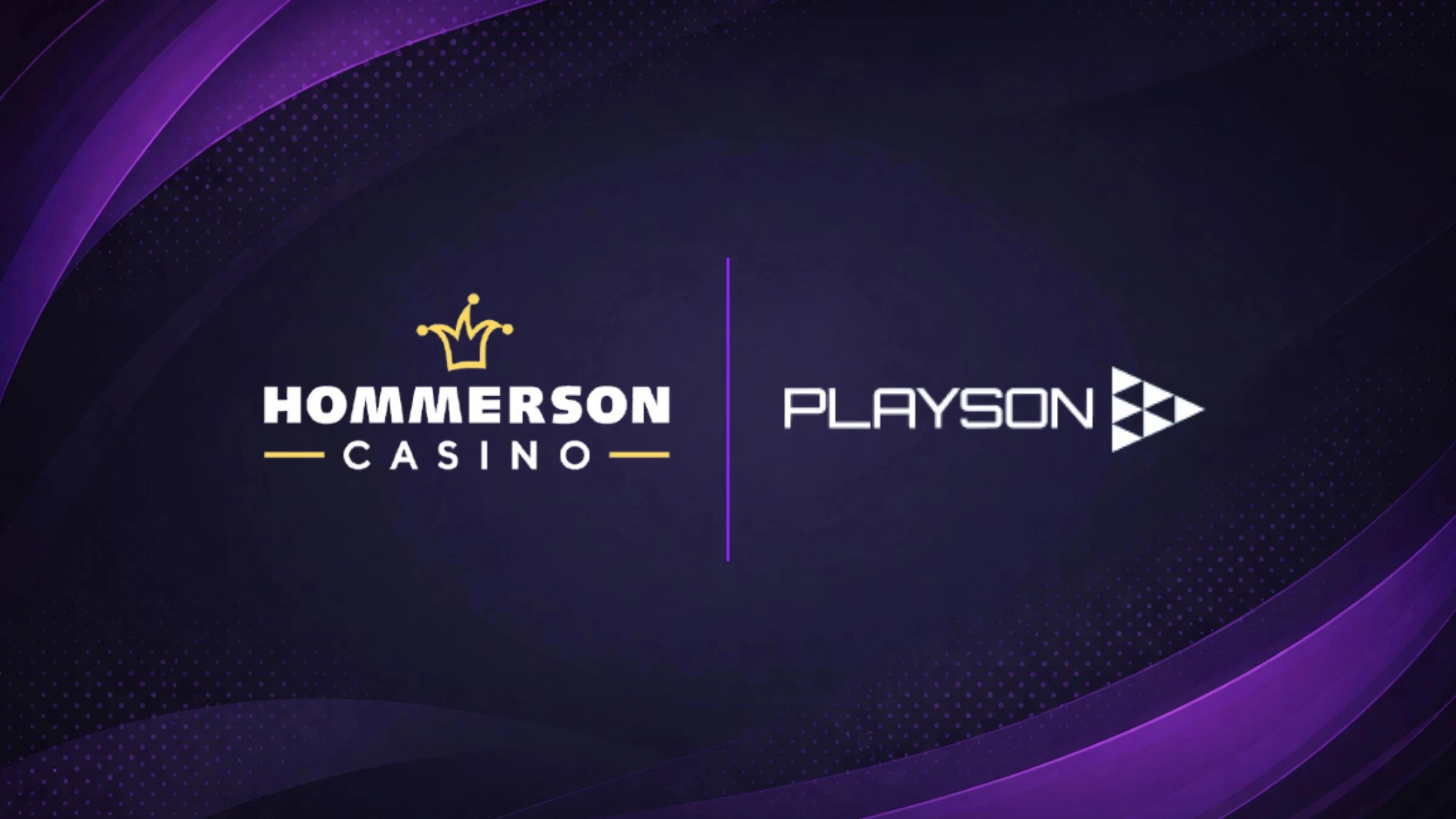 Hommerson Casino and Playson logos displayed side by side