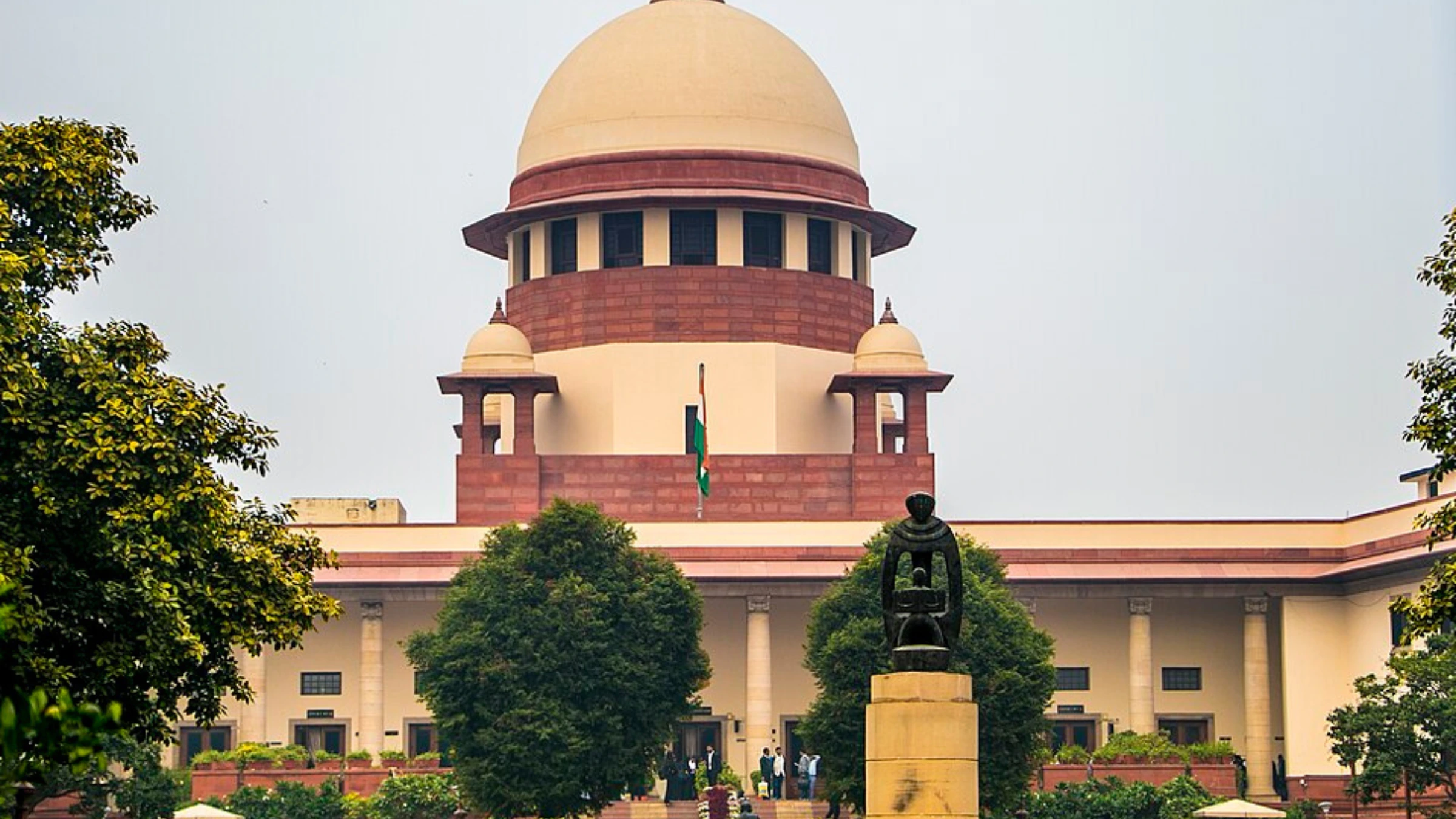 Supreme Court of India building viewed from front entrance during daylight