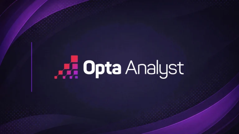 Opta Analyst logo displayed on branded sports analytics background