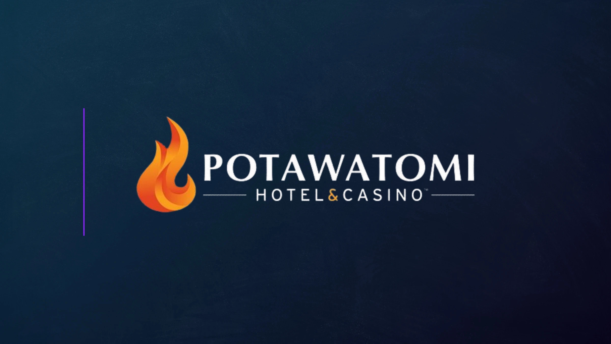 Potawatomi Hotel and Casino branding displayed during announcement of business developments