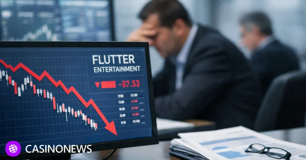Flutter stocks slide on q4 announcement